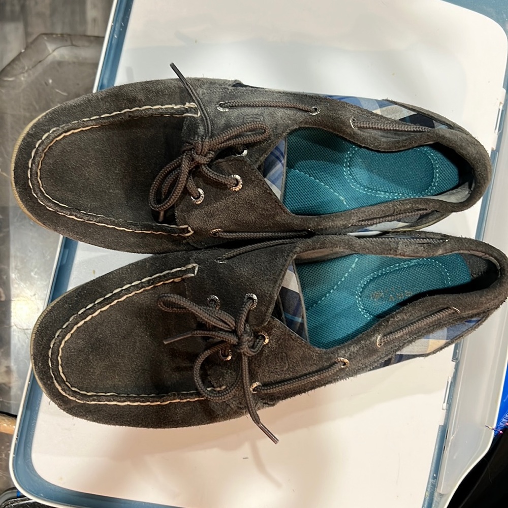 Sperry Topsiders blue leather Size 9.5